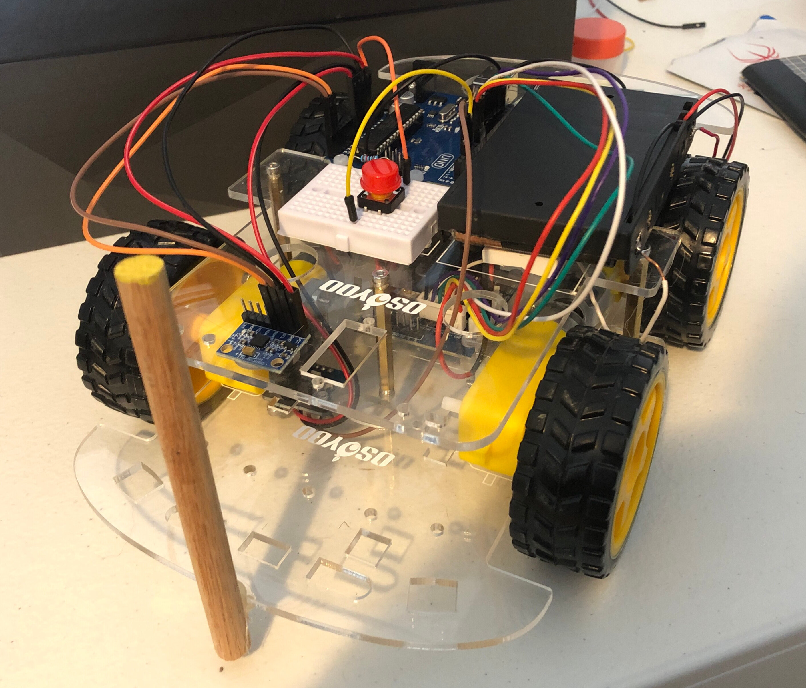 Picture of the completed robot that I used at the competition
